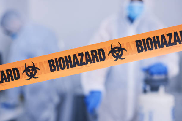 Professional Biohazard Cleanup technician working in Marysville, MI